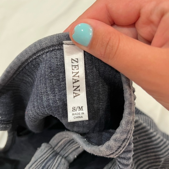 Zenana Outfitters Charcoal Pinstripe Tank Top - Picture 8 of 8